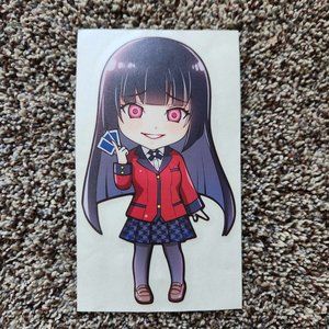 Kakegurui Yumeko Jabami Decal Sticker (Approx 6" tall) Bam Box exclusive